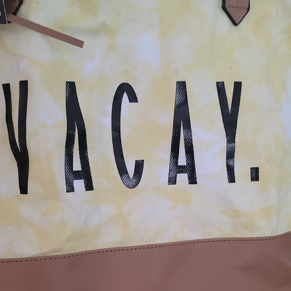 Yellow and Tan Women's Travel Bag - Picture 4 of 12